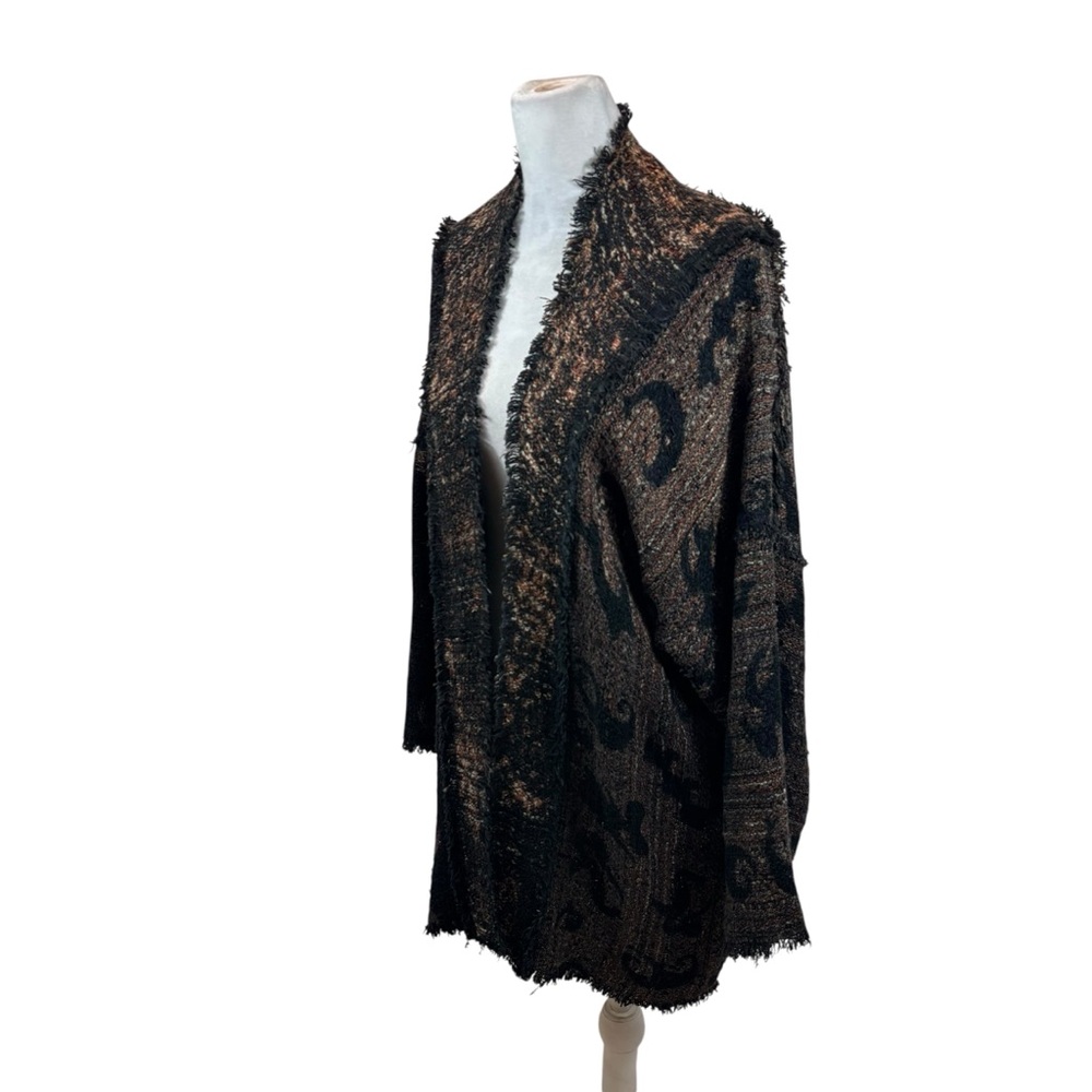 Ladies Rebecca Jane Noble Wearable Art Open Front Knit Sweater One Size